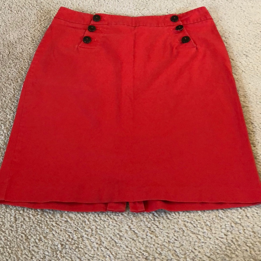 New York & Co- Red sailor waist skirt